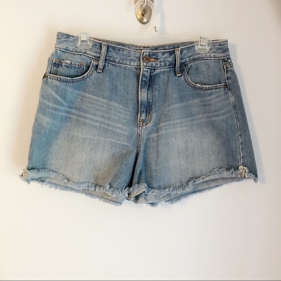 Old Navy Pants - Old Navy semi distressed medium wash frayed shorts